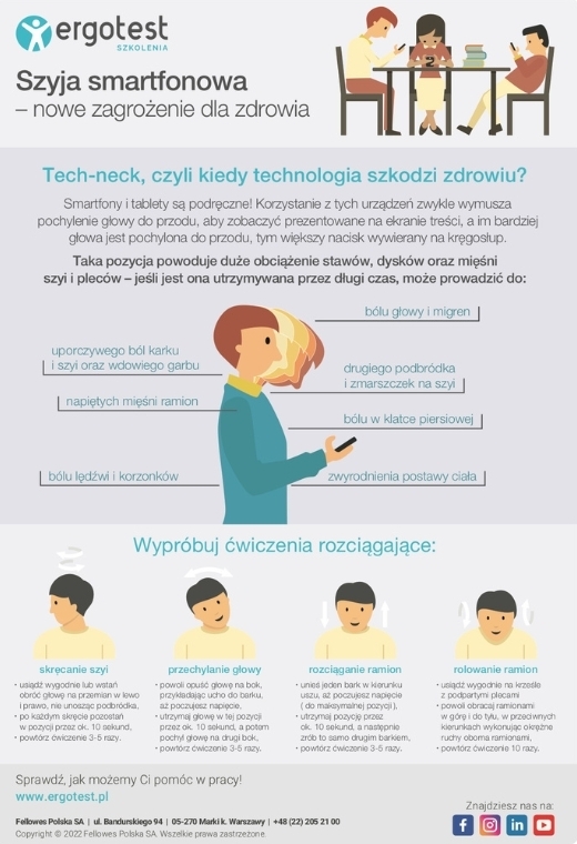 Szyja smartfonowa - nowe zagrożenie dla zdrowia.